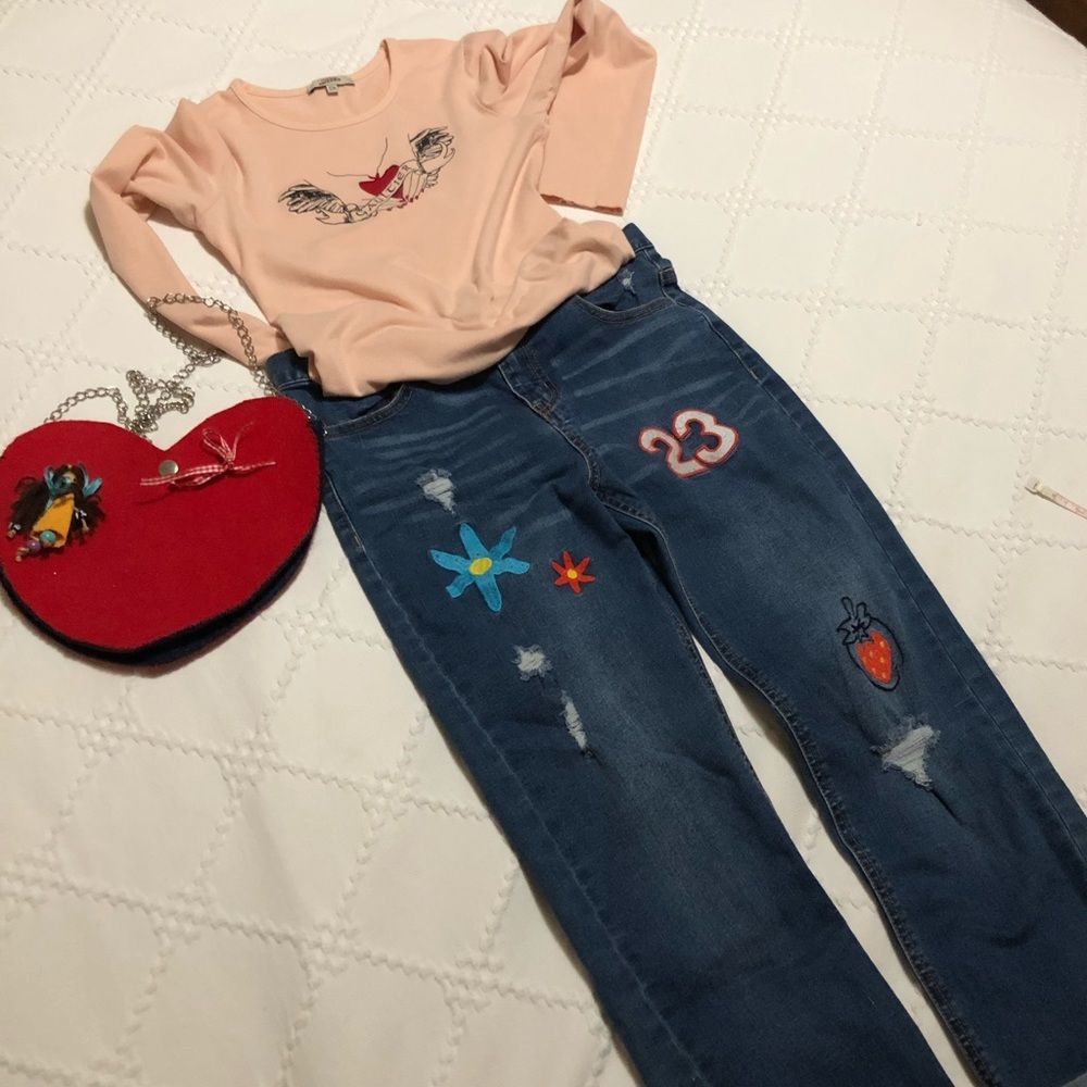 Unacoo Girls’ stretch jeans 12y EUC - Picture 3 of 12